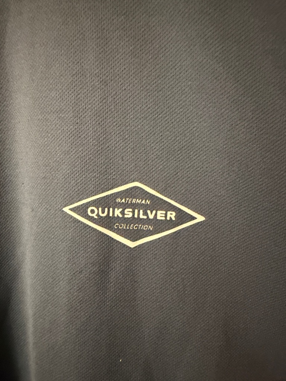 Quiksilver Men's Long-Sleeve Crew in Slate Gray with Subtle Logo - Picture 2 of 6